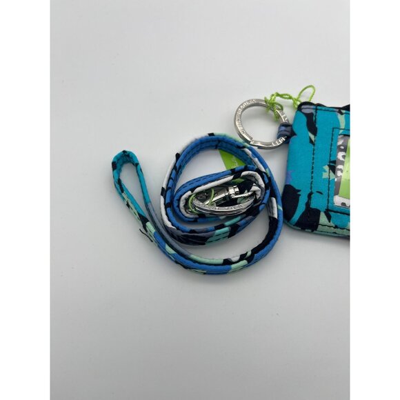 Vera Bradley Zip Id Case and Lanyard in Camofloral - Picture 3 of 6